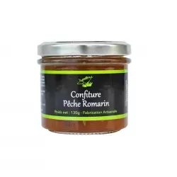 Confiture Pêche Romarin 130g - Atelier Jeantaine - 1