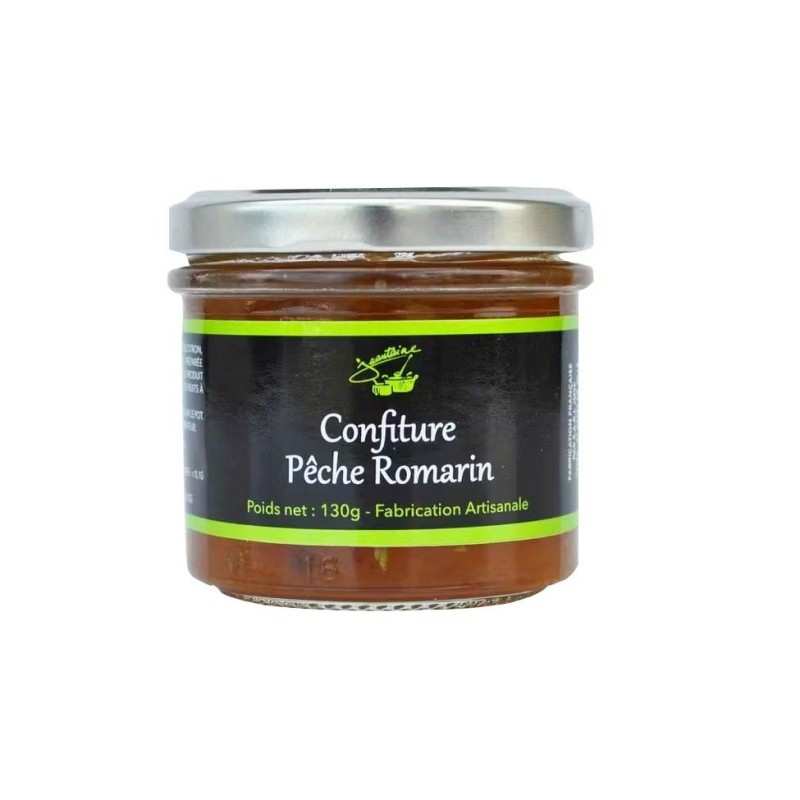 Confiture Pêche Romarin 130g - Savourez le Goût de la Loire