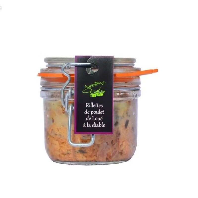 Rillettes de poulet de Loué à la Diable - Atelier Jeantaine - 2