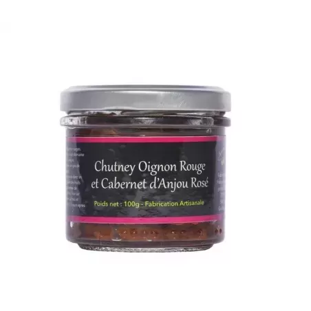 Sauce Chutney oignons rouges et Cabernet d'Anjou rosé 100g - Atelier Jeantaine