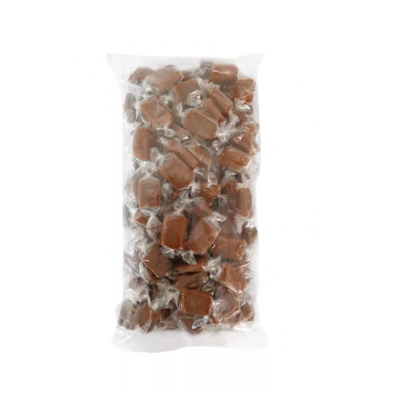 Sachet de 1 kg de caramels tendres à la fleur de sel de Guérande Sachet de 1 kg de caramels tendres à la fleur de sel de Guérande