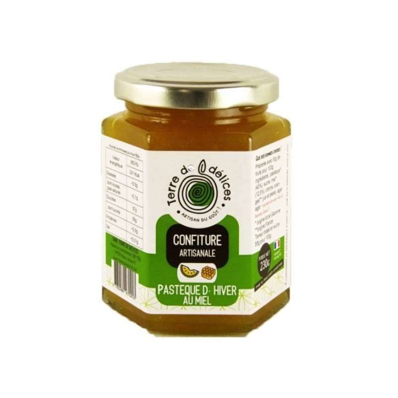 Confiture de Pastèque d'hiver au Miel 230g - Terre de Délices Les Délices de St Cirice