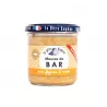 Pot de mousse de bar aux figues et noix 110g, création artisanale bretonne.