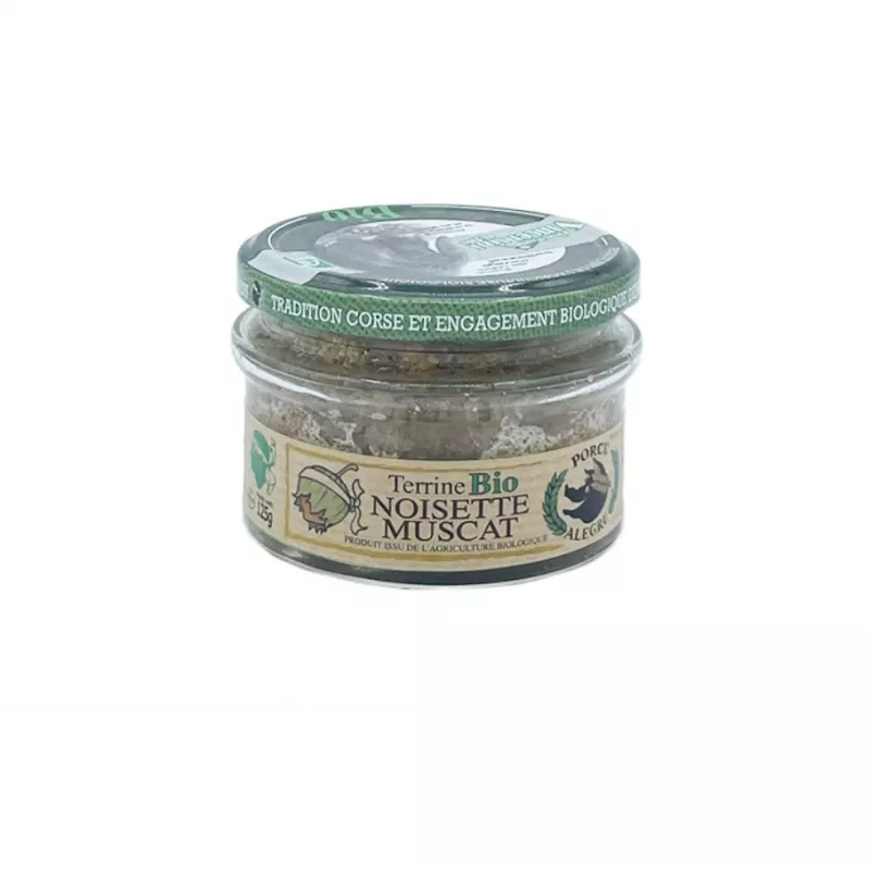 Terrine de Noisette et Muscat Bio 125g Terrine de Noisette et Muscat Bio 125g
