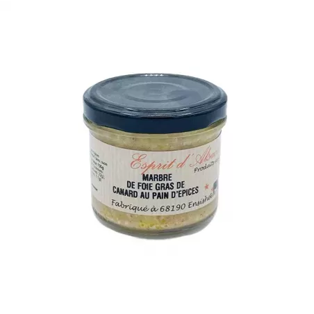 Marbré de Foie Gras de Canard au Pain d'Epices 100g - Esprit d'Alsace