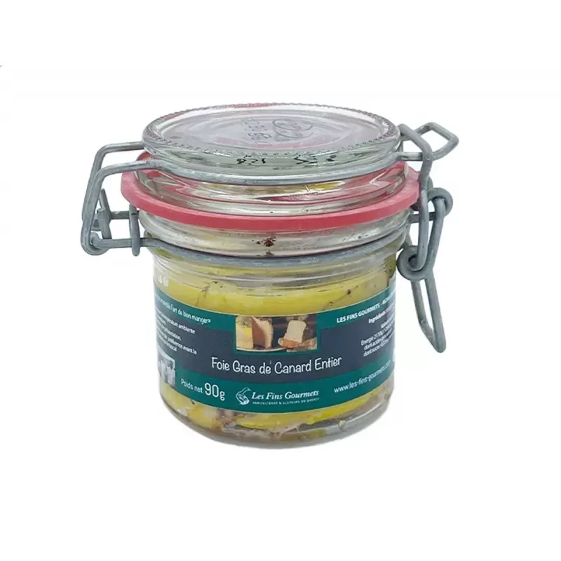 Foie gras de Canard Entier 90g - Les Fins Gourmets - 1