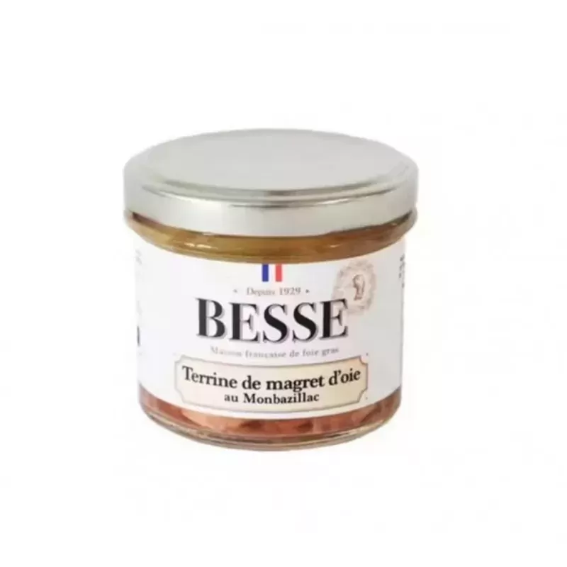 Terrine de magret d'oie au Monbazillac 100g Maison Besse