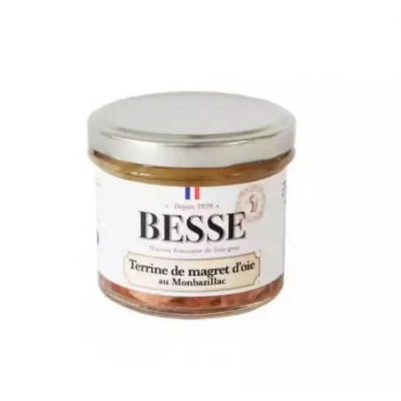 Terrine de magret d'oie au Monbazillac 100g Maison Besse