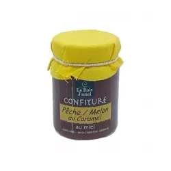 Confiture Pêche, Melon au Caramel au Miel - Le Bois Jumel - 1