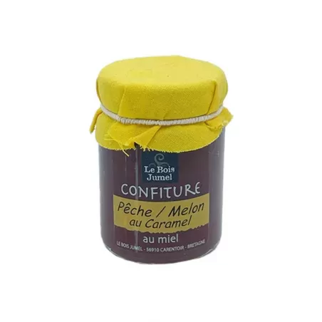 Confiture Pêche, Melon au Caramel au Miel - Le Bois Jumel