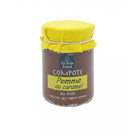 Compote de Pomme au Caramel et Miel 100g - Saveur Bretonne