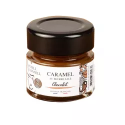 Le Gout de nos régions - Crème Caramel au Beurre Salé Chocolat 40g | Rozell et Spanell - Fusion Gourmande de Saveurs Authentique