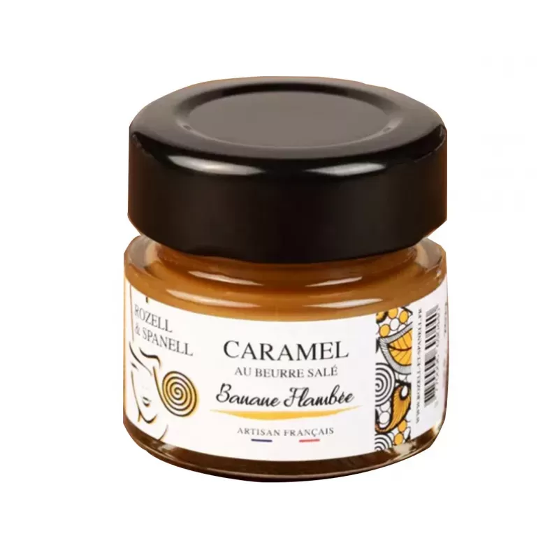 Crème Caramel au beurre sale banane flambée 40g 