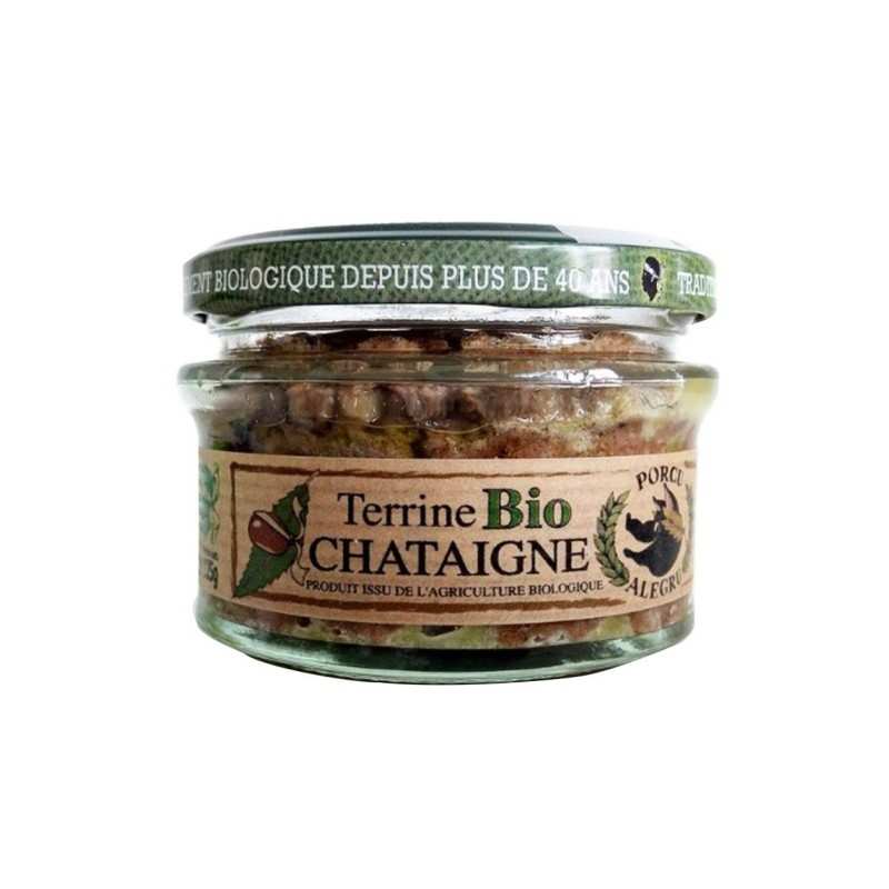 Terrine de Sanglier Bio Chataigne 125g - Savourez l'authenticité Corse