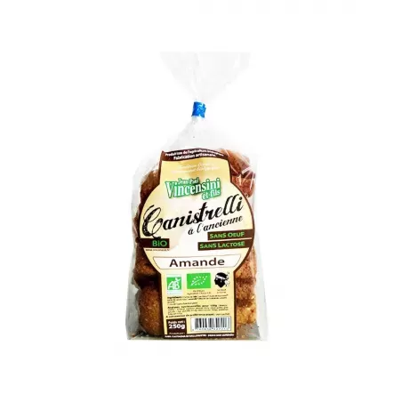Canistrelli Bio à l' Amande 250g - Jean Paul Vincensini et Fils