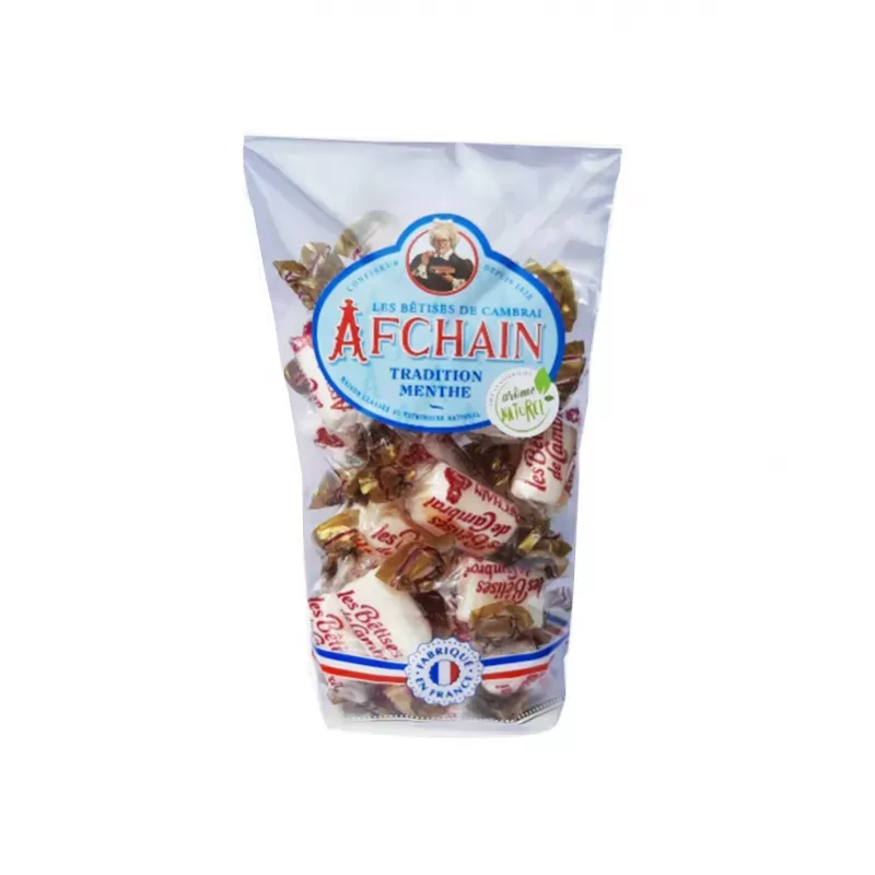 Sachet Bêtises de Cambrai à la Menthe 125g - Afchain - 1
