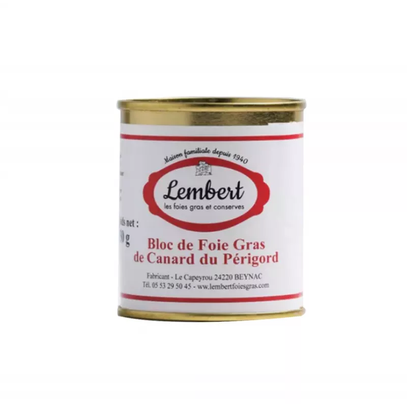 Bloc de foie gras de canard 125g - 1