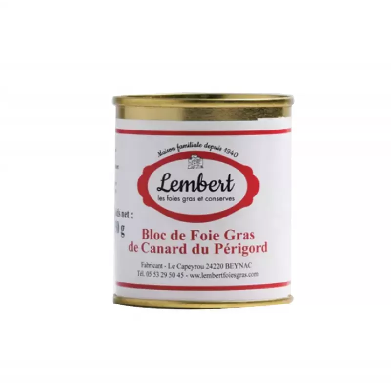 Bloc de foie gras de canard 125g - 1