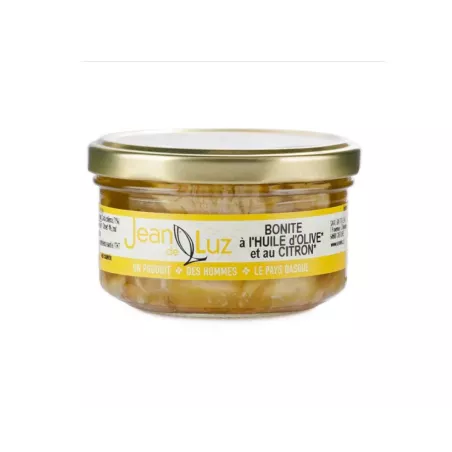 Filet de Bonite à l'Huile et Citron Bio 140g en pot