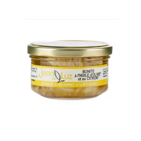 Filet de Bonite à l'huile et Citron bio 140g - Jean de Luz