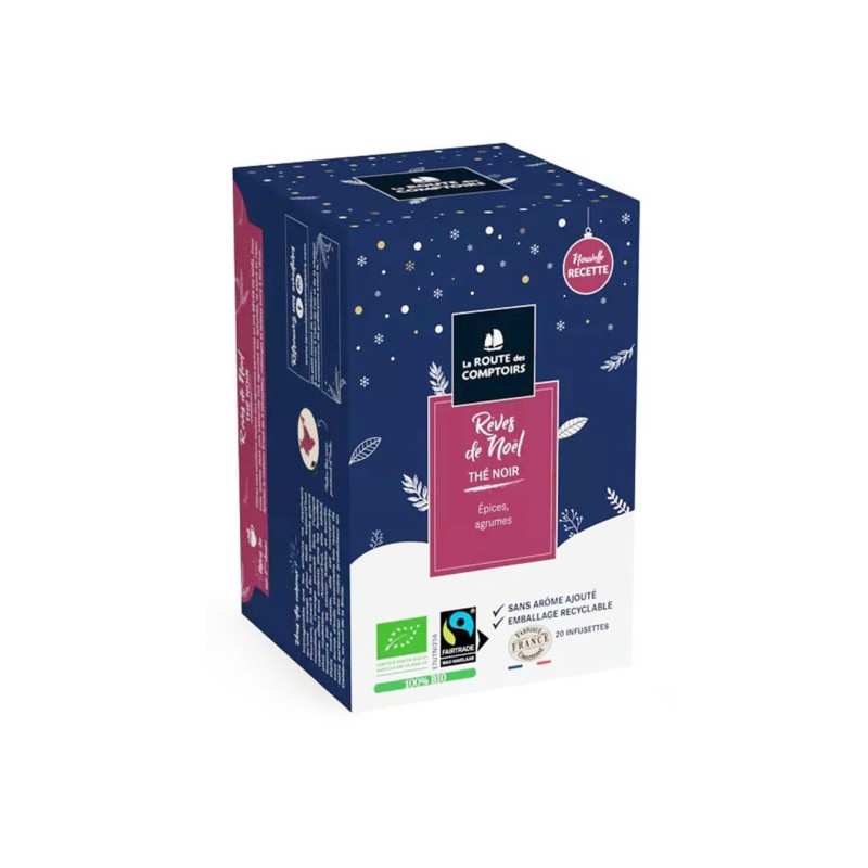 Thé noir Rêves de Noël - Epices et agrumes (Infusettes fraîcheur X 20) 