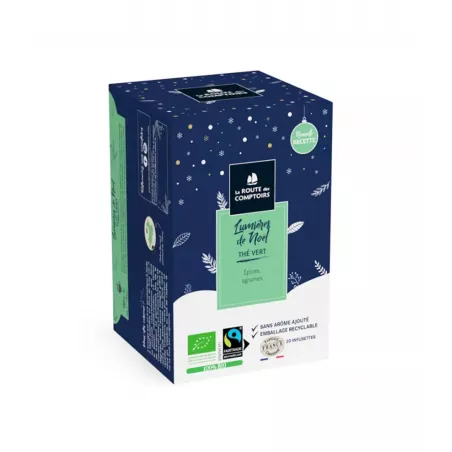 Thé vert Lumière de Noël - Epices et agrumes (Infusettes fraîcheur X 20) 