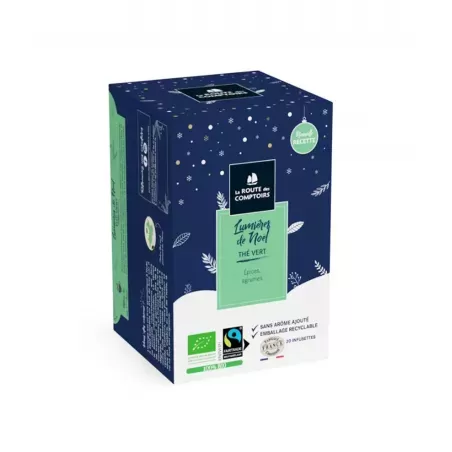 Thé vert Lumière de Noël - Epices et agrumes (Infusettes fraîcheur X 20) 