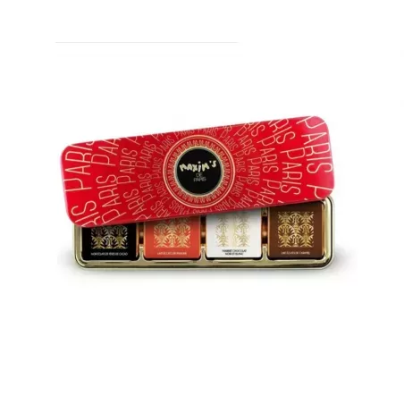Plumier métal avec 8 carrés chocolat assortis 39g - 1