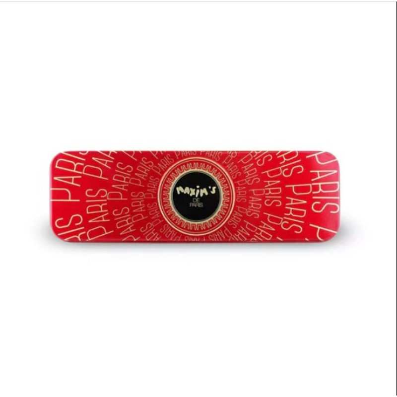 Plumier métal avec 8 carrés chocolat assortis 39g 