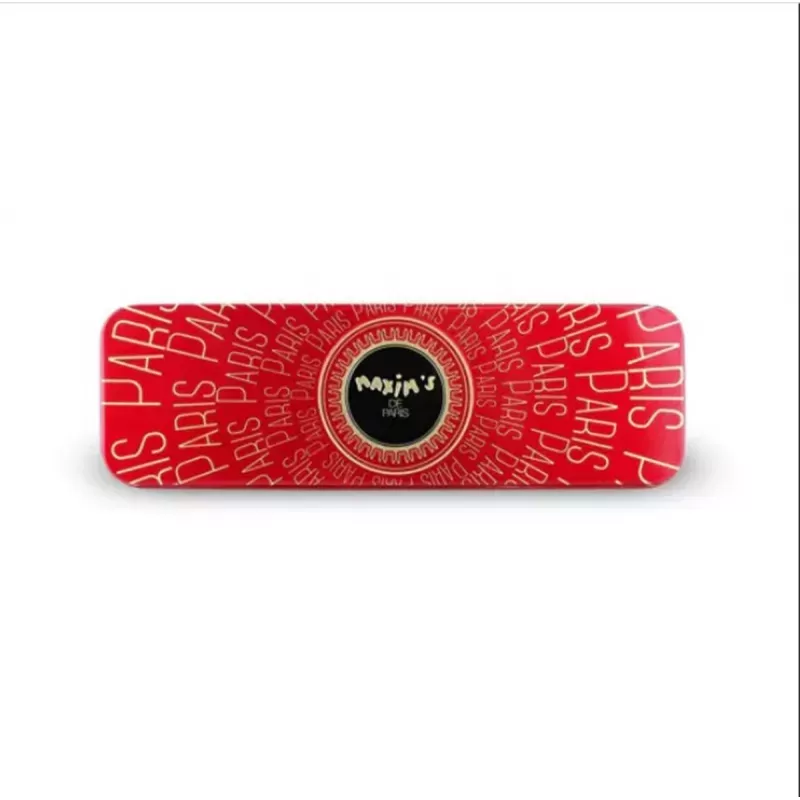 Plumier métal avec 8 carrés chocolat assortis 39g - 2