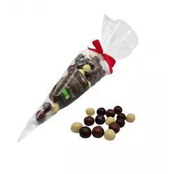 Bouchées Plaisir de Noël - Enrobées Chocolatées Bio 60g - L'Élégance Gourmande des Fêtes