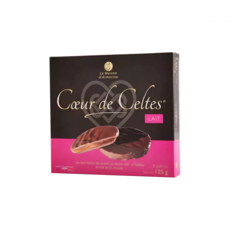 Cœur de Celtes chocolat lait et salidou 125g Maison d'Armorine