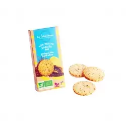 Étui biscuits sablés citron et graines de chia bio & vegan 37g - 1 Étui biscuits sablés citron et graines de chia bio & vegan 37g - 1