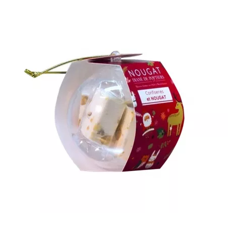 Boule de Noël au nougat 35g - Délice de Montélimar