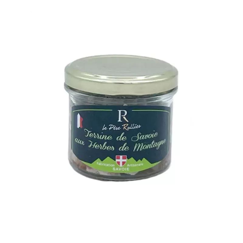 Terrine de Savoie aux Herbes de Montagne 90g - Le Père Rullier - 1