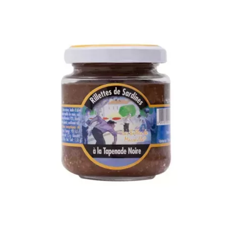 Rillettes de sardines a la tapenade noire 110g