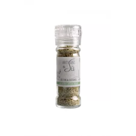 Assaisonnement parfait pour salades: Moulin Sel fin de Guérande aux herbes 80g