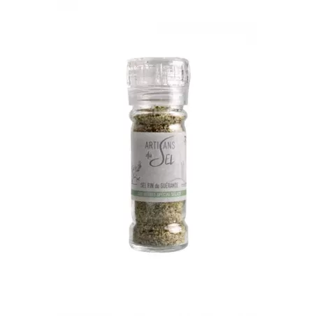 Moulin Sel Fin de Guérande aux Herbes Spécial Salade 80g, épices et herbes pour assaisonnement des salades.