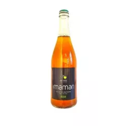 Bouteille de cidre biologique artisanal breton mi-sec 75cl.