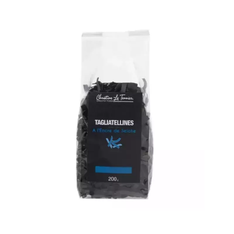 Tagliatelles à l'encre de seiche 250g - 01