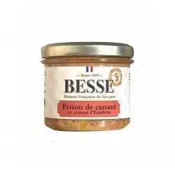 Fritons de Canard au Piment d'Espelette 100g - Besse Fritons de Canard au Piment d'Espelette 100g - Besse