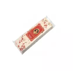 Barre de Nougat Praliné Rouge 100g - Gourmandise Artisanale