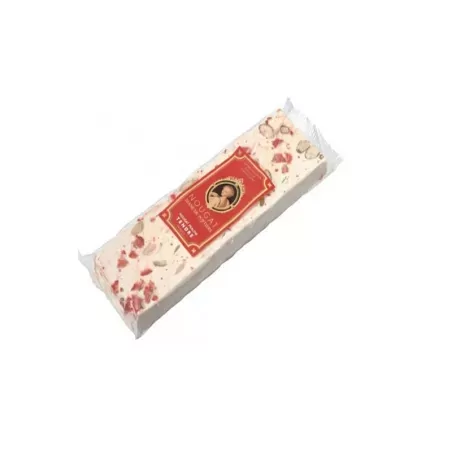 Nougat tendre tradition en sachet, miel de lavande, amandes, pistaches