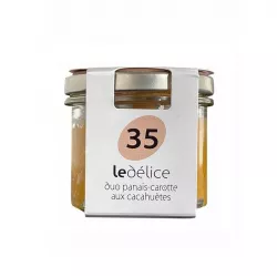 Duo Panais - Carottes aux cacahuètes 90g en pot, tartinable naturel pour apéritif.