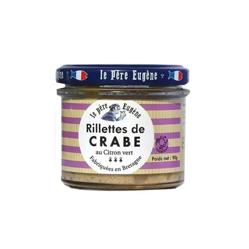 Rillettes de Crabe au Citron vert 90g - Le Père Eugène 