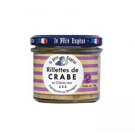 Rillettes de Crabe au Citron vert 90g - Le Père Eugène 