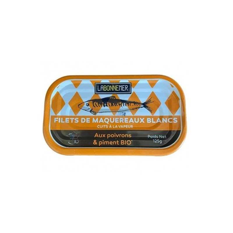 Filets de Maquereaux aux Poivrons et au Piment Bio 125g 