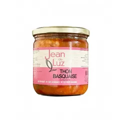Thon Basquaise Bio 380g servi avec sauce basquaise traditionnelle