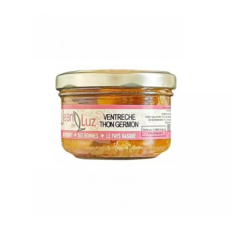 Ventrèche Thon Germon 100g de Jean de Luz - Spécialité basque Ventrèche Thon Germon 100g de Jean de Luz - Spécialité basque