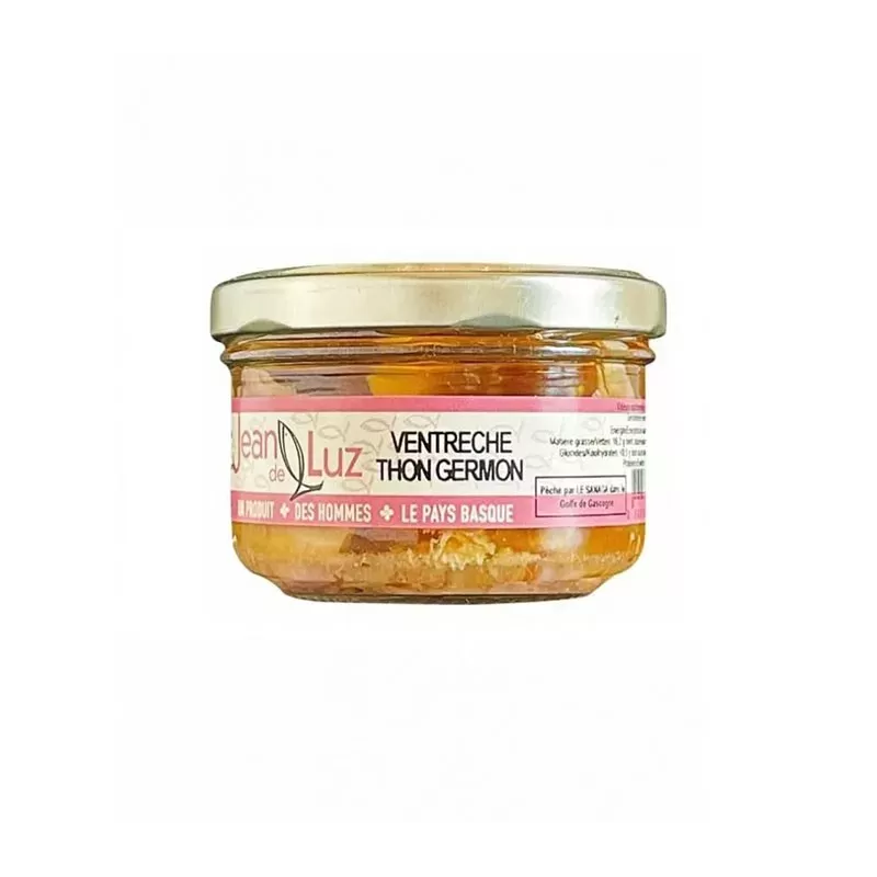 Ventrèche Thon Germon 100g de Jean de Luz - Spécialité basque